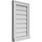 Ekena Millwork Vertical Surface Mount PVC Gable Vent w/ 2"W x 2"H , Brickmould Sill Frame, 14"W x 22"H GVPVE14X2203SN - alternate 3